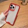 RED 3IN1 CLEAR SHOCKPROOF CASE Armor Case PHONE CASES 4