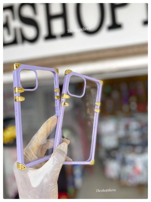 PURPLE TRANSPARENT TRUNK CASE Light pink case PHONE CASES 5