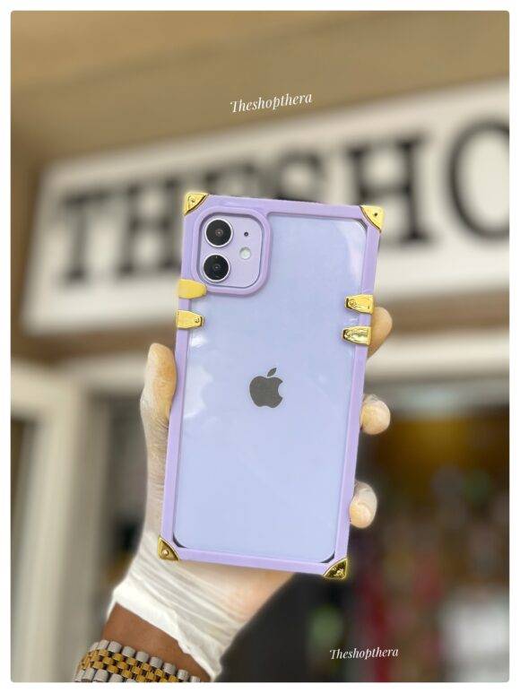 PURPLE TRANSPARENT TRUNK CASE Light pink case PHONE CASES 2