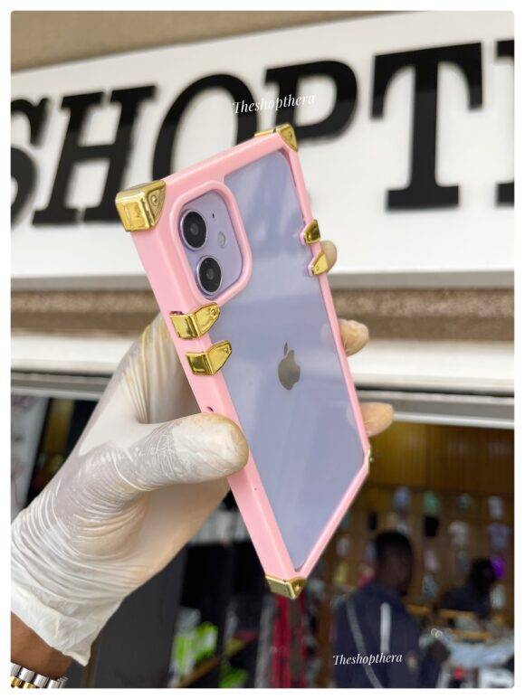 PINK TRANSPARENT TRUNK CASE Light pink case PHONE CASES 5