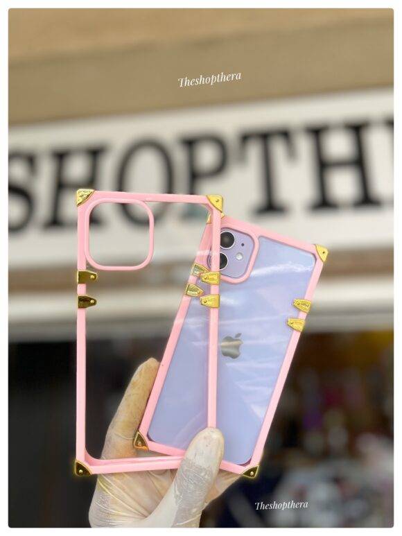 PINK TRANSPARENT TRUNK CASE Light pink case PHONE CASES 2