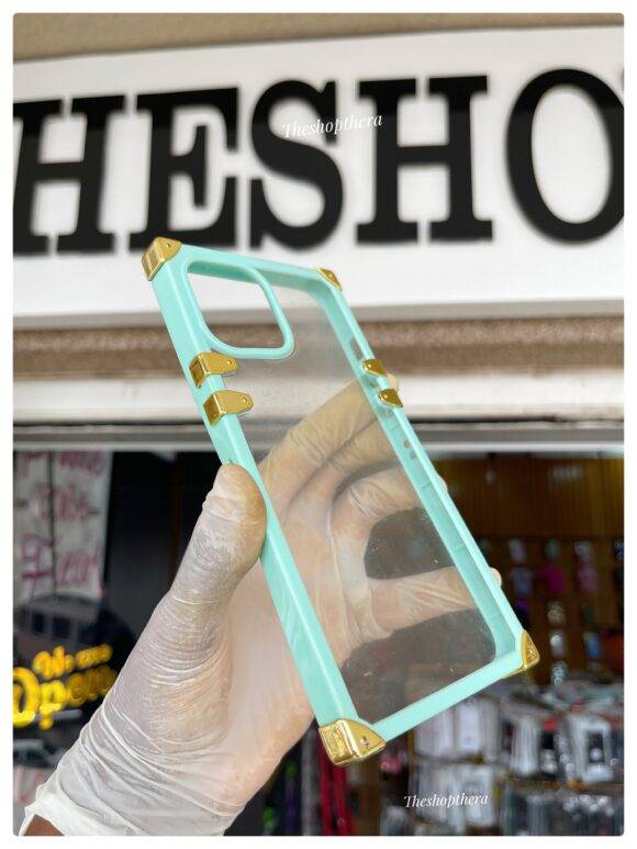 MINT GREEN TRANSPARENT TRUNK CASE lightweight case PHONE CASES 3