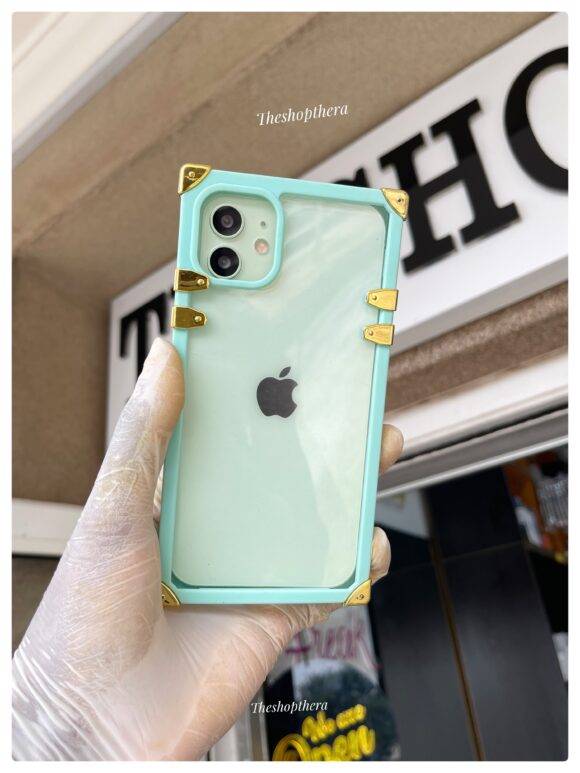 MINT GREEN TRANSPARENT TRUNK CASE lightweight case PHONE CASES 2