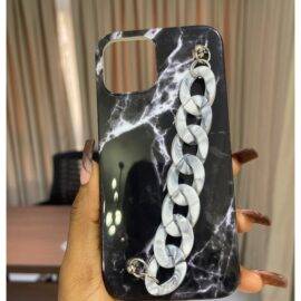 BLACK MARBLE STRAP CASE Basic Protection PHONE CASES