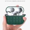 GREEN INTERWOVEN AIRPOD CASE Cute AirPod cases AIRPOD 1/2 15