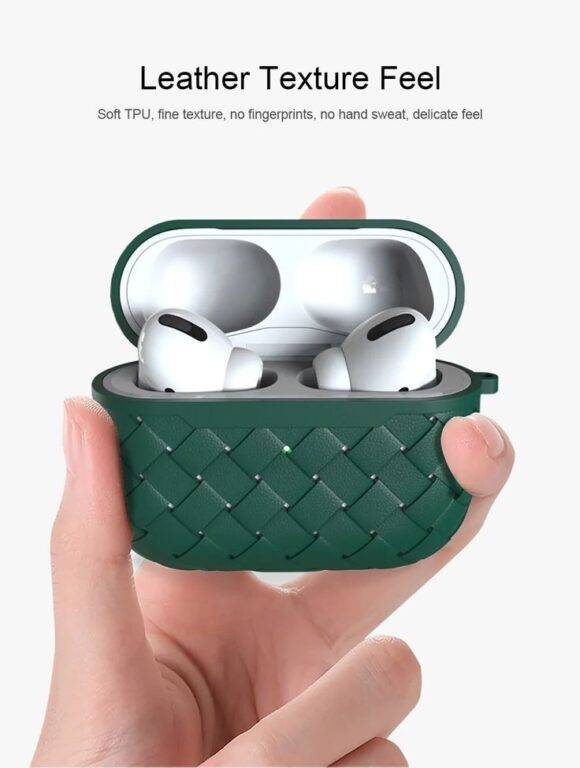 GREEN INTERWOVEN AIRPOD CASE Cute AirPod cases AIRPOD 1/2 2