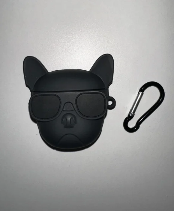 BLACK BULLDOG AIRPOD CASE Cute AirPod cases AIRPOD 1/2 5