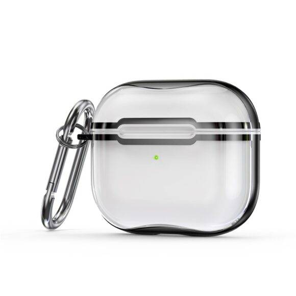 BLACK ELECTROPLATED TRANSPARENT AIRPOD CASE Cute AirPod cases AIRPOD 1/2 2