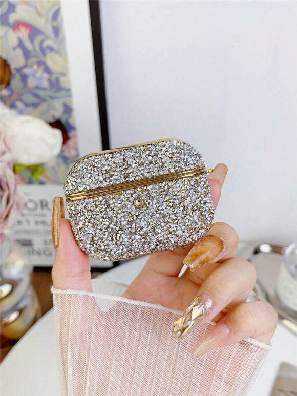 NEW GOLD LUXURY RHINESTONE AIRPOD CASE Cute AirPod cases AIRPOD 1/2 4