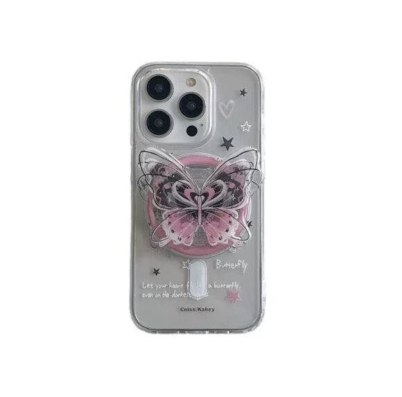 BUTTERFLY TRANSPARENT MAGSAFE CASE Basic Protection PHONE CASES 16