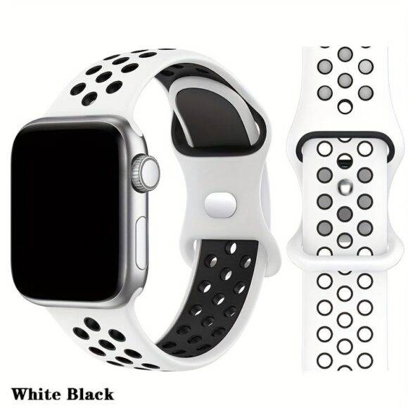 WHITE NIKE SPORTS SILICONE WATCH STRAP SILICONE WATCH STRAP IWATCH 2