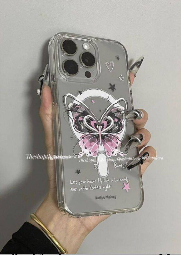 BUTTERFLY TRANSPARENT MAGSAFE CASE Basic Protection PHONE CASES 4