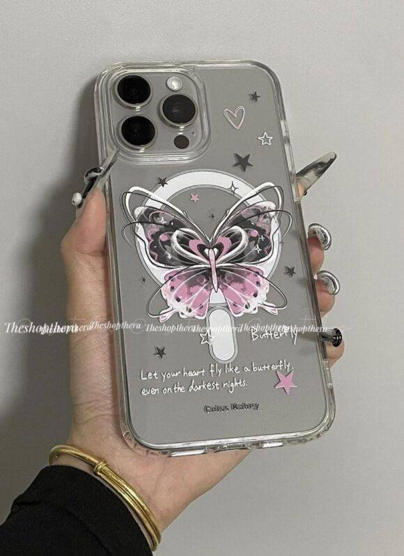 BUTTERFLY TRANSPARENT MAGSAFE CASE Basic Protection PHONE CASES 5