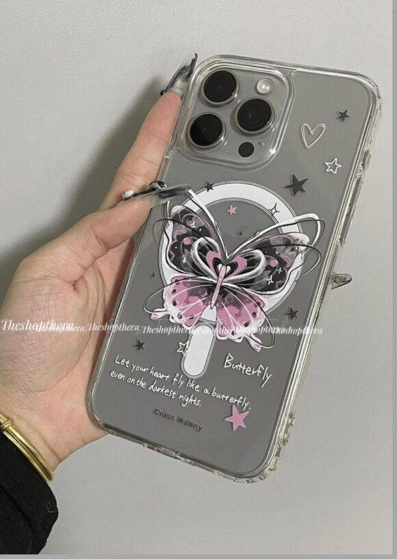 BUTTERFLY TRANSPARENT MAGSAFE CASE Basic Protection PHONE CASES 6