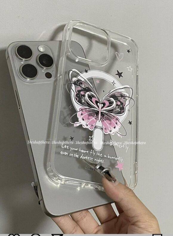 BUTTERFLY TRANSPARENT MAGSAFE CASE Basic Protection PHONE CASES 3