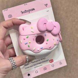 PINK BOW DOUGHNUT AIRPOD CASE AIRPOD CASE AIRPOD 1/2 2