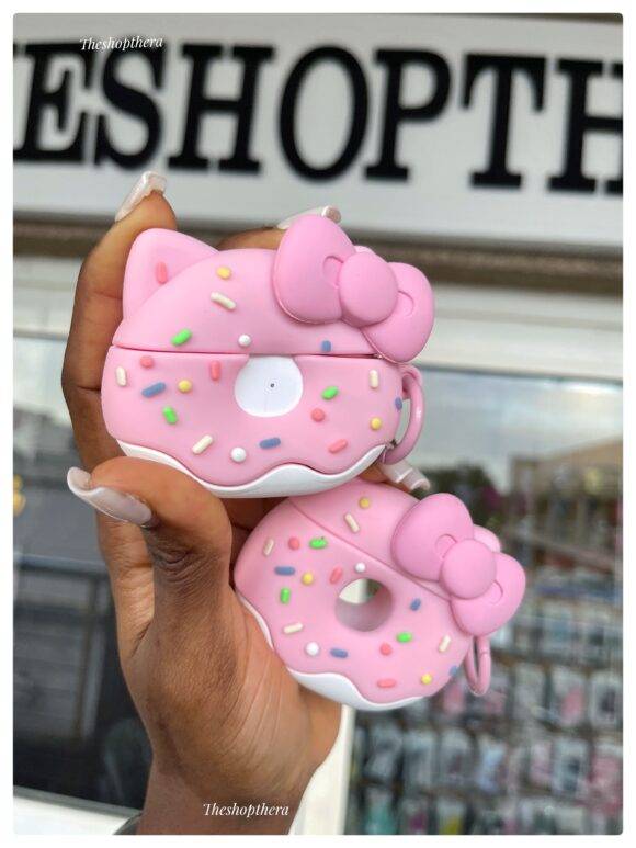 PINK BOW DOUGHNUT AIRPOD CASE AIRPOD CASE AIRPOD 1/2 2