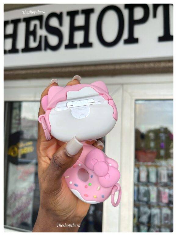 PINK BOW DOUGHNUT AIRPOD CASE AIRPOD CASE AIRPOD 1/2 6