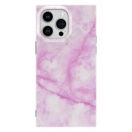 PINK MARBLE SQUARE CASE lightweight case PHONE CASES 2