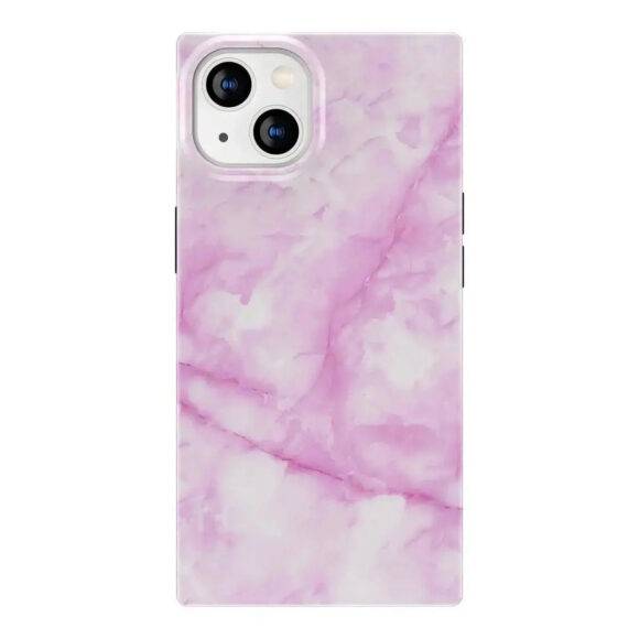 PINK MARBLE SQUARE CASE lightweight case PHONE CASES 4