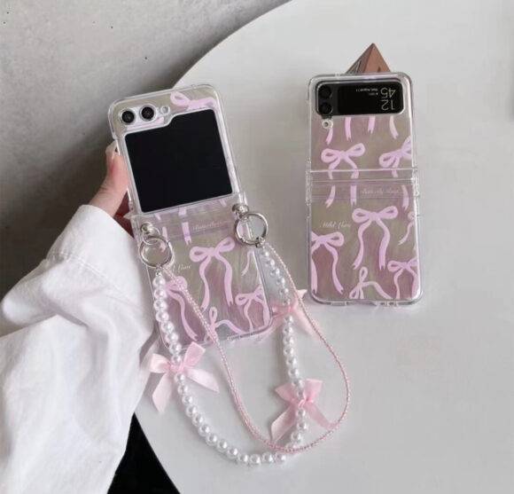 PINK BOW CRYSTAL CHARM CASE Fancy Case PHONE CASES 2