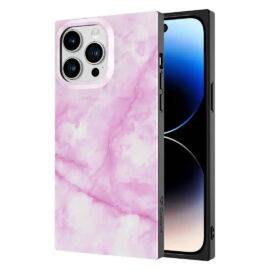 PINK MARBLE SQUARE CASE lightweight case PHONE CASES