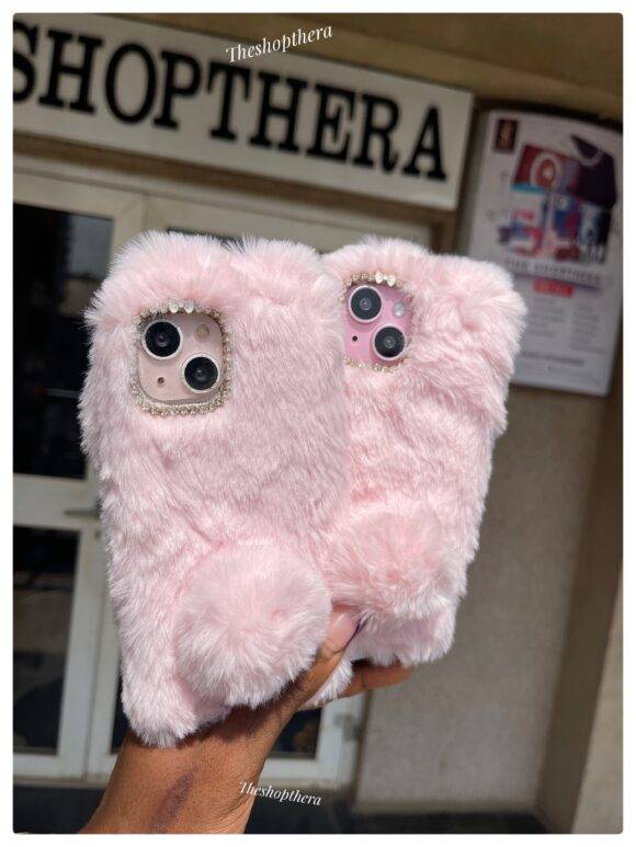 LIGHT PINK FUR Cute case PHONE CASES 3