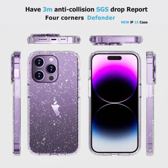 CLEAR GLITTER TRANSPARENT CASE Clear case PHONE CASES 8