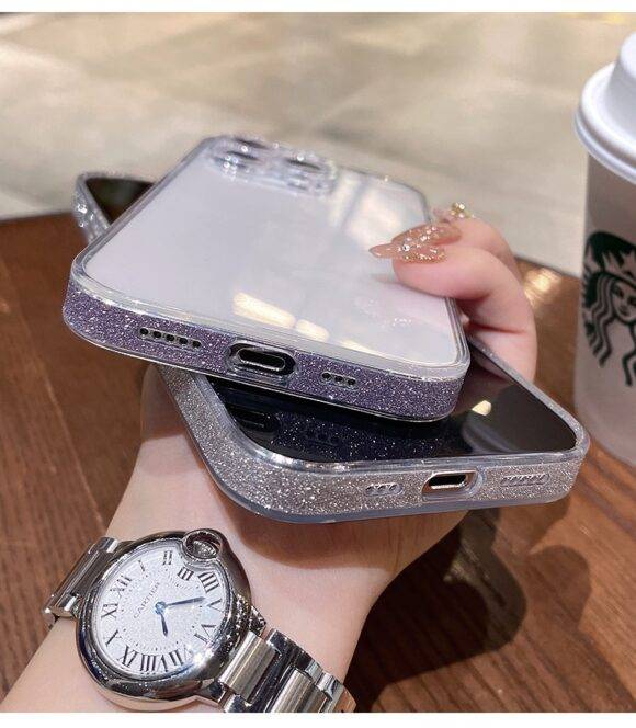 SILVER EDGES GLITTER CAMERA CASE Camera protector case PHONE CASES 6