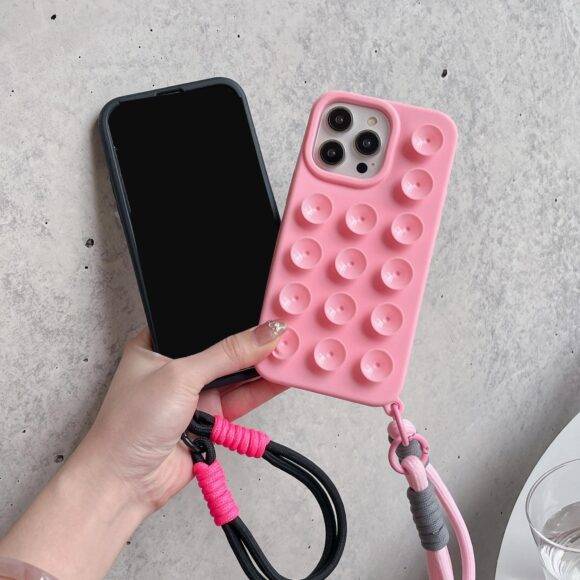 LIGHT PINK STICKY CASE 3d case PHONE CASES 7