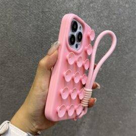 LIGHT PINK STICKY CASE 3d case PHONE CASES