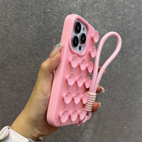 LIGHT PINK STICKY CASE 3d case PHONE CASES 2