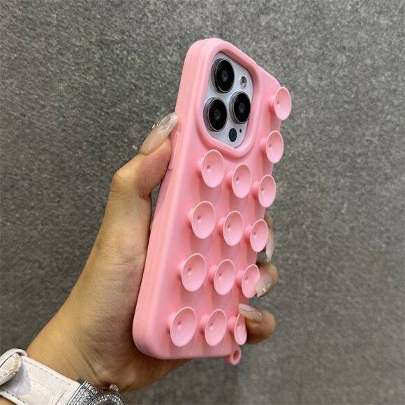 LIGHT PINK STICKY CASE 3d case PHONE CASES 6