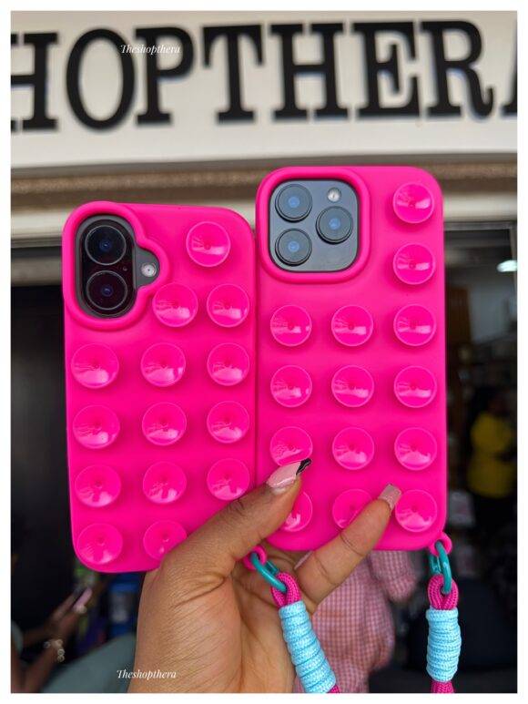 HOT PINK STICKY CASE 3d case PHONE CASES 3