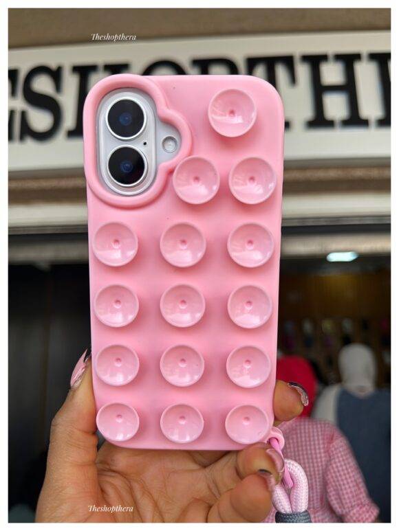 LIGHT PINK STICKY CASE 3d case PHONE CASES 5