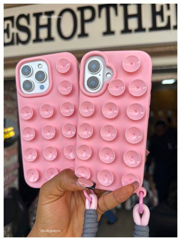 LIGHT PINK STICKY CASE 3d case PHONE CASES 3