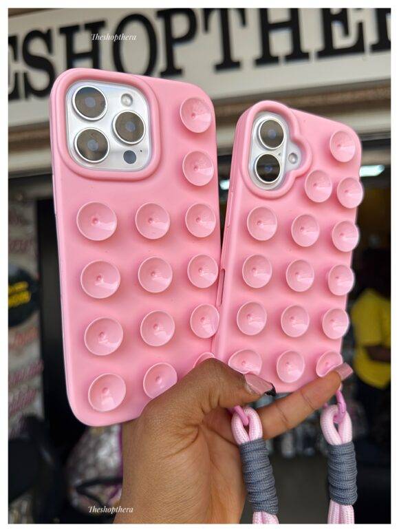 LIGHT PINK STICKY CASE 3d case PHONE CASES 9