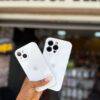 WHITE CAMERA HOLE SILICONE CASE Basic Protection PHONE CASES 9