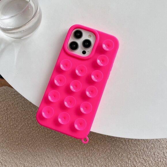 HOT PINK STICKY CASE 3d case PHONE CASES 7