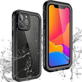 BLACK TRANSPARENT WATERPROOF CASE 360 case PHONE CASES