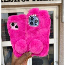 HOT PINK FUR Cute case PHONE CASES