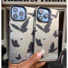 BLACK BUTTERFLY HOLO TPU CASE