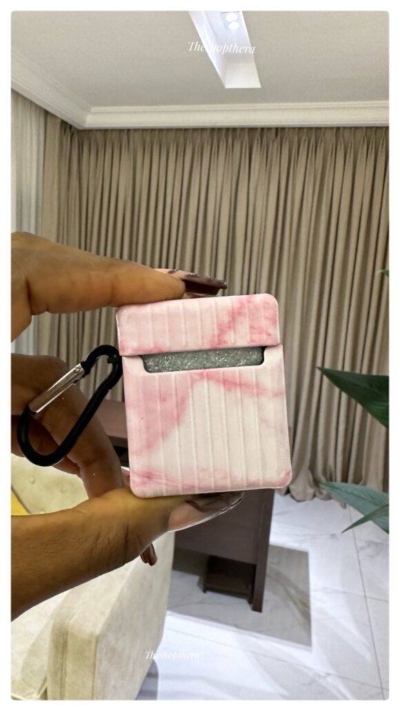 PINK MARBLE AIRPOD CASE - Image 6