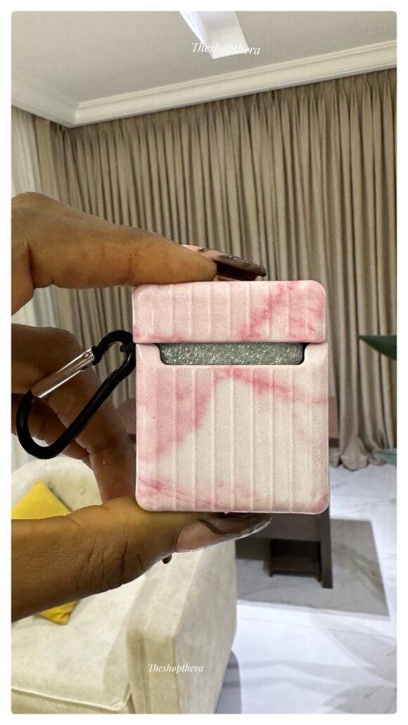 PINK MARBLE AIRPOD CASE - Image 2