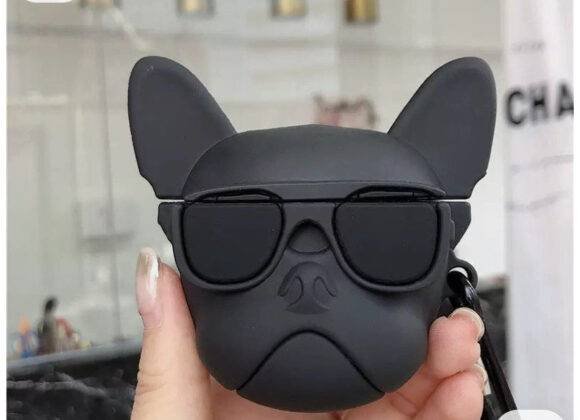 BLACK BULLDOG AIRPOD CASE