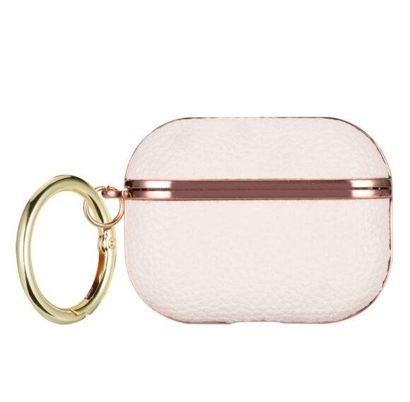 WHITE LEATHER AIRPOD CASE