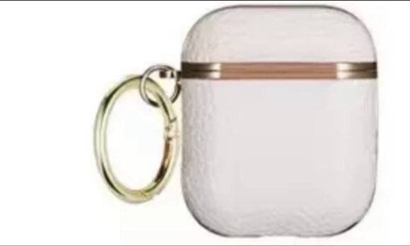 WHITE LEATHER AIRPOD CASE - Image 2
