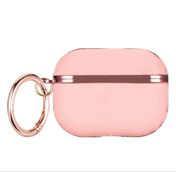 PINK LEATHER AIRPOD CASE