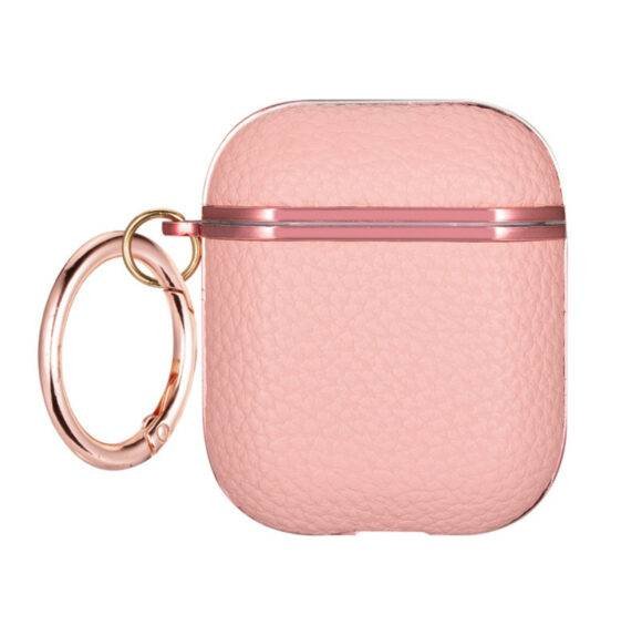 PINK LEATHER AIRPOD CASE - Image 2