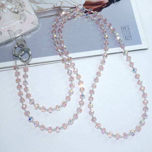 ROSE GOLD GEM LONG PHONE CHARM